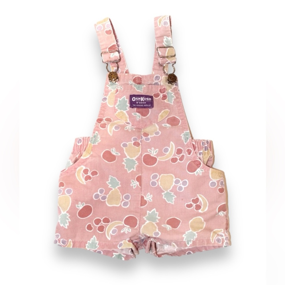 Vintage 90s OshKosh B’gosh Fruit Shortalls